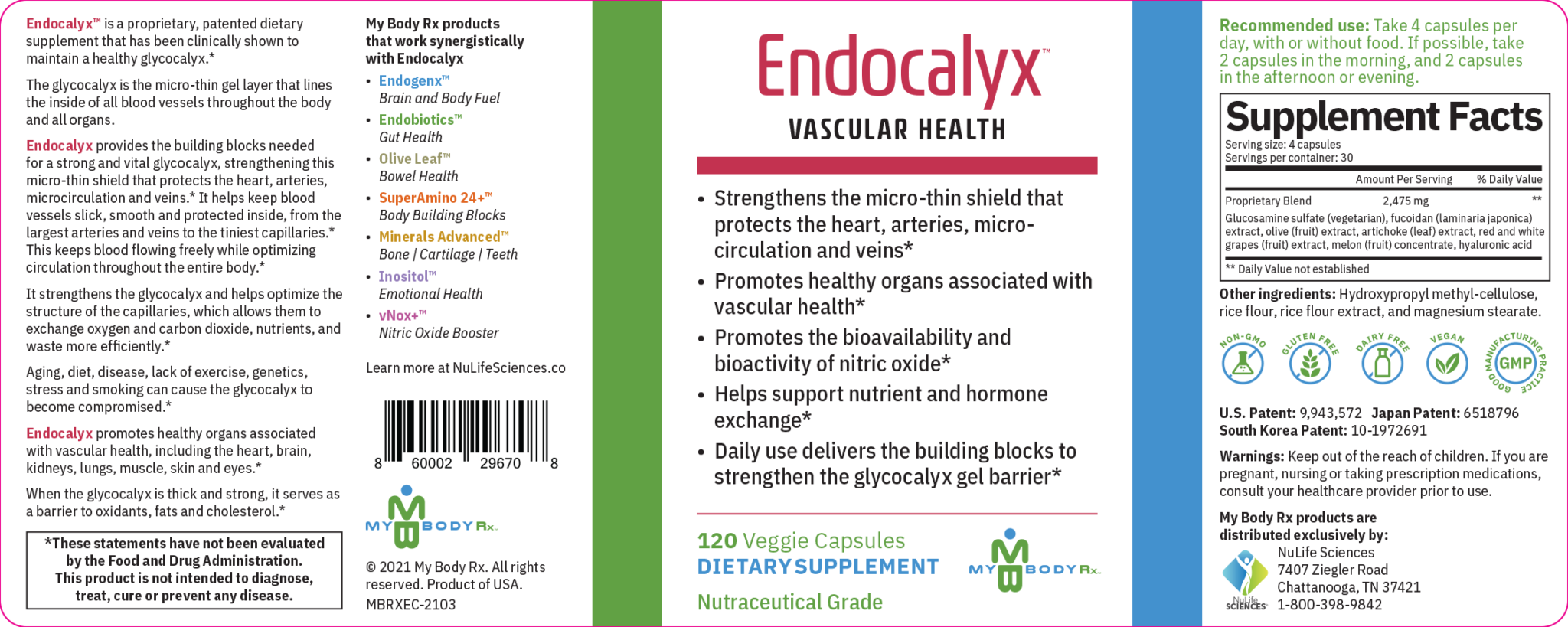 Endocalyx Microcirculation & Vascular Health Supplement NuLife Sciences