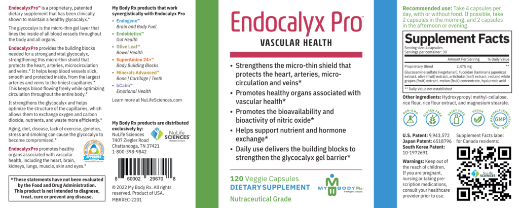 Endocalyx Pro Vascular Health Supplement